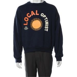 MadHappy local optimist graphic print crew neck sweatshirt NWOT